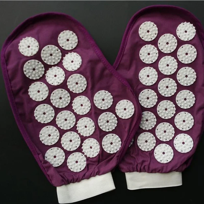 1 пара, акупунктурные массажные перчатки, полностью удерживающие руки, массажер для тела, кровообращение, облегчающие боль, мышечное напряжение, массажные перчатки для тела