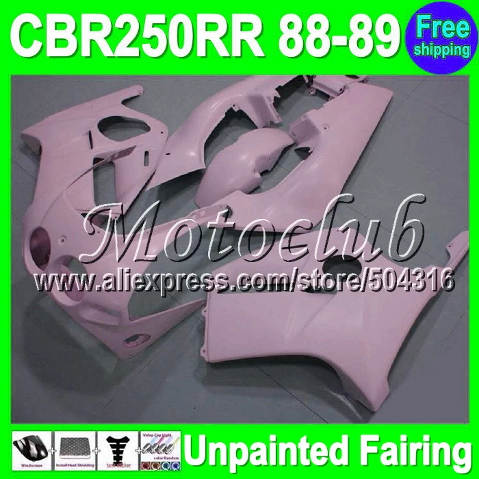 

7gifts Unpainted Full Fairing Kit For HONDA CBR250RR MC19 88-89 CBR 250RR CBR 250 RR CBR250 RR MC19 88 89 1988 1989 Fairings