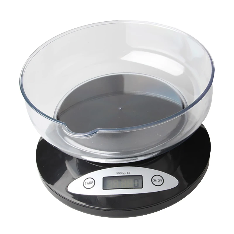 5000 г* 1 г весы для кухни цифровые весы с ЖК-дисплеем электронные инструменты для взвешивания посылки пищевая диета с чашей для измерения