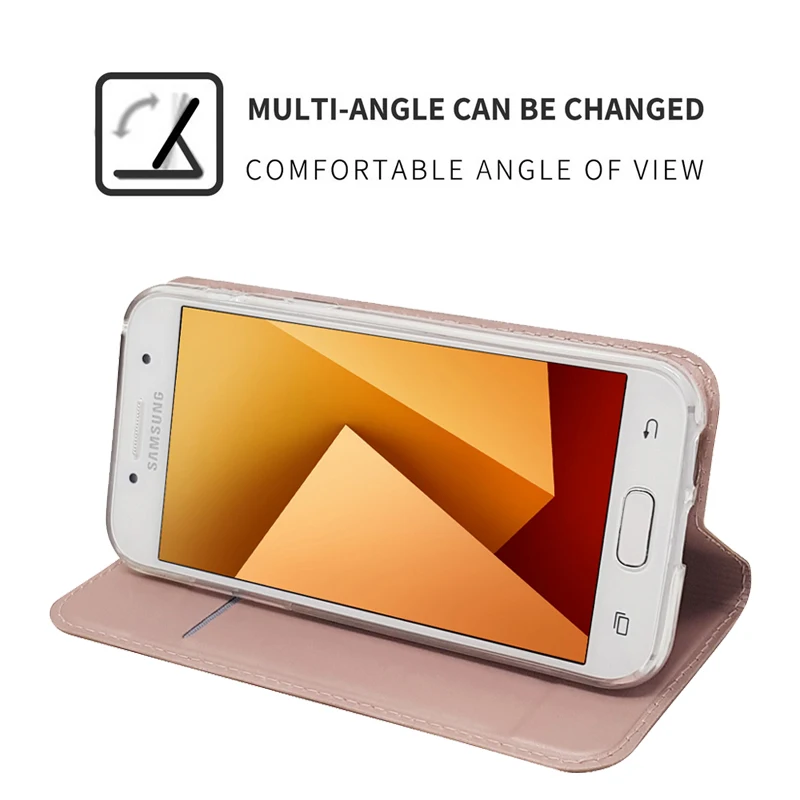 Чехол для Samsung A3 A5 A7 2017 чехол книжка с бумажником Galaxy кожаный A320 A520 A720