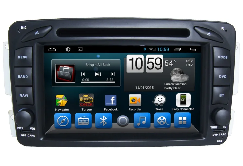 Cheap 7" HD 1024*600 4 Core Android 6.0 Car DVD GPS for Mercedes Benz W209 W203 W168 M ML W163 W463 Viano W639 Vito Vaneo old C Class 1