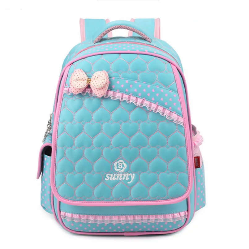 pink bow school bags for girls polka dot kids bag women backpack