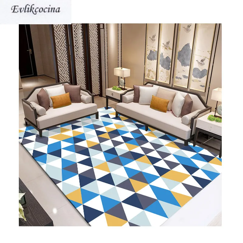 Узор треугольников, большой ковер, комната, напольный коврик для гостиной, спальни, Анти-пыль, Tapete Para Sala Alfombra