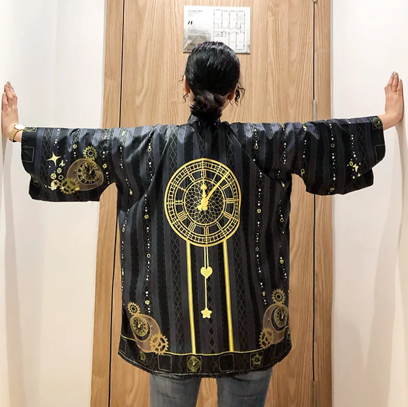 Streetwear Harajuku Kimono cardigan blouse shirt 2019 summer beach kimonos woman cosplay yukata female obi Japanese komono