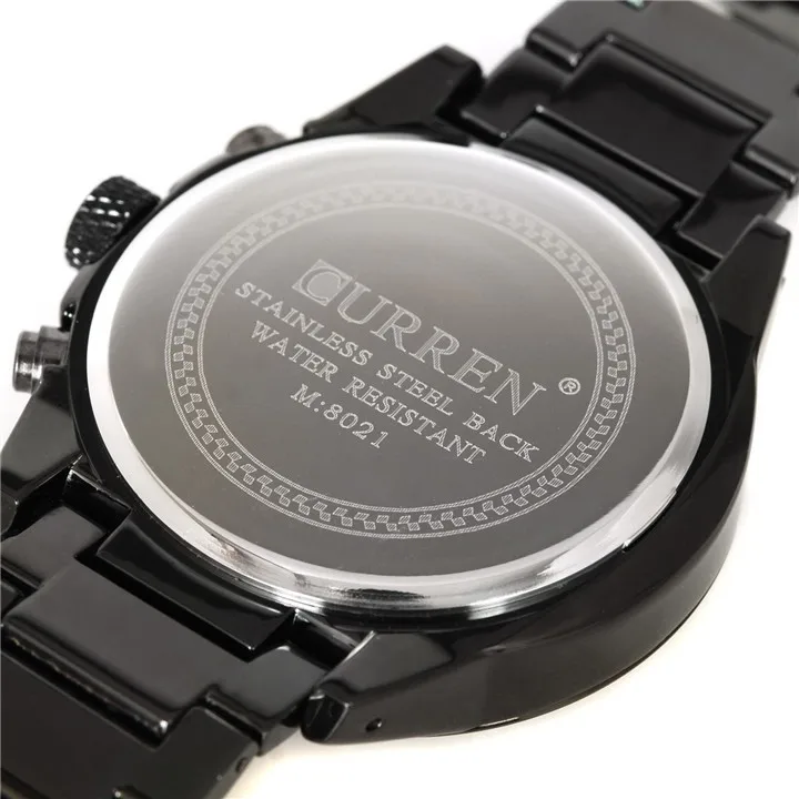 Curren новые спортивные кварцевые часы Отображение даты Мужские модные из
