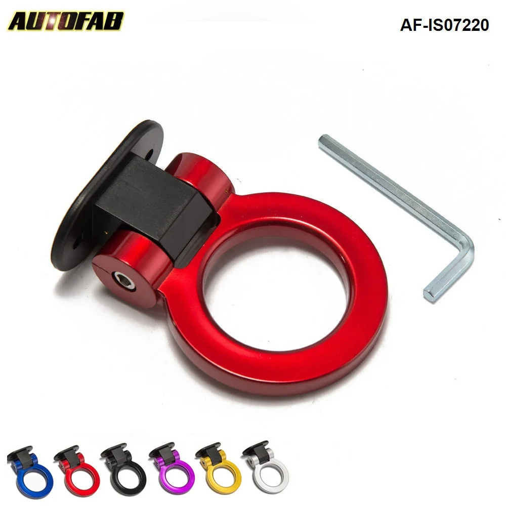 Crochet remorquage tow hook arriere HONDA MITSUBISHI universel JDM ROUGE