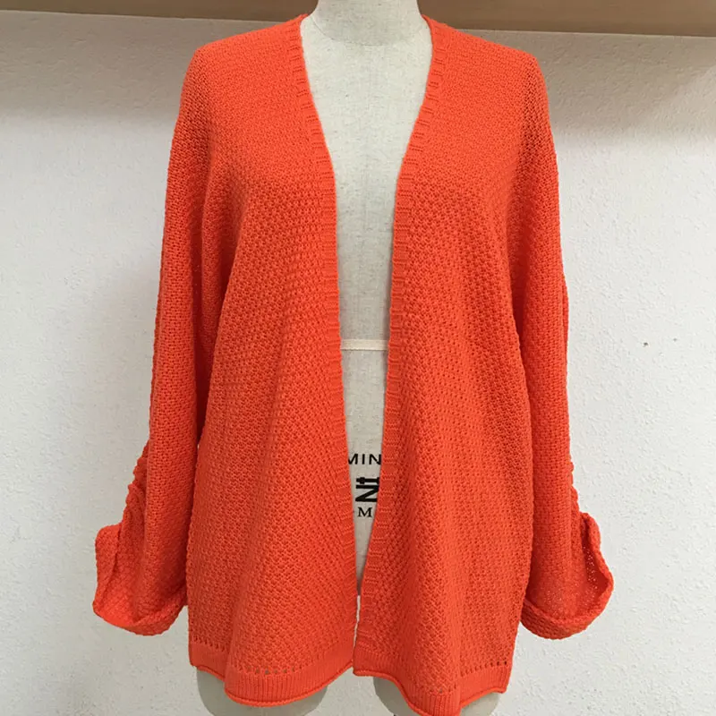 Winter Knitted Sweater Cardigan Female Flare Sleeve Loose Striped Jumper Casual Autumn Women Pure Color Cardigan Sweater Coat. Winter Knitted Sweater Cardigan Female Flare Sleeve Loose Striped Jumper Casual Autumn Women Pure Color Cardigan Sweater Coat.