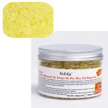 Liddy 150 г/5,3 унций, твердый воск, бобы, без полосок, для депиляции, горячая пленка, твердый воск, гранулы, для воска, для тела, бикини, удаление волос, мед 5JY20