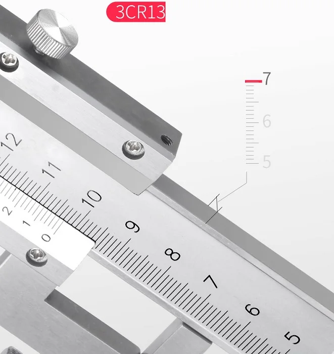 0-600 мм, штангенциркуль с нониусом для ручного колеса, штангенциркуль с горкой для высоты, штангенциркуль для тележки