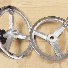 1 шт. ЧПУ 3D-принтеры маховик нить железное ручное колесо литое железо хром маховик M6 M10 M12 M14 M16 M20 M24