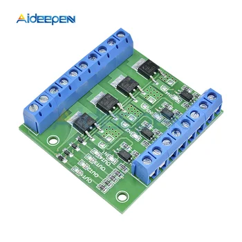 

4 Channels MOS FET F5305S Pulse Trigger Switch Controller PWM Module PLC Interface For Motor Speed Bulb Lightness Solenoid Valve