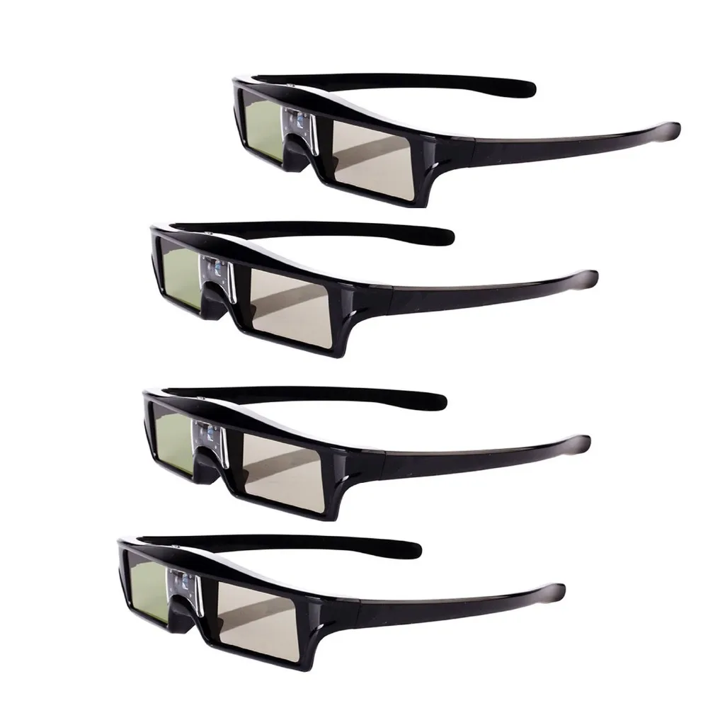 4 шт./лот 144 Гц 3D аккумуляторная затворные очки для Acer ViewSonic BenQ Vivitek Optoma DLP ссылка