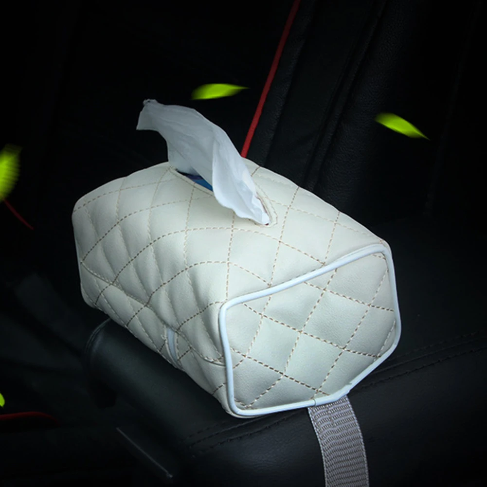 

Adjustable Sun Visor Lightweight Rectangle Tissue Box Easy Install Paper Tray Multifunctional Convenience Chair Back Hanging Car