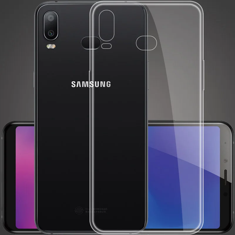 Мягкий прозрачный корпус ТПУ для samsung Galaxy A6S A9S ясно силиконовые Full Cover A6 S G6200 A9200