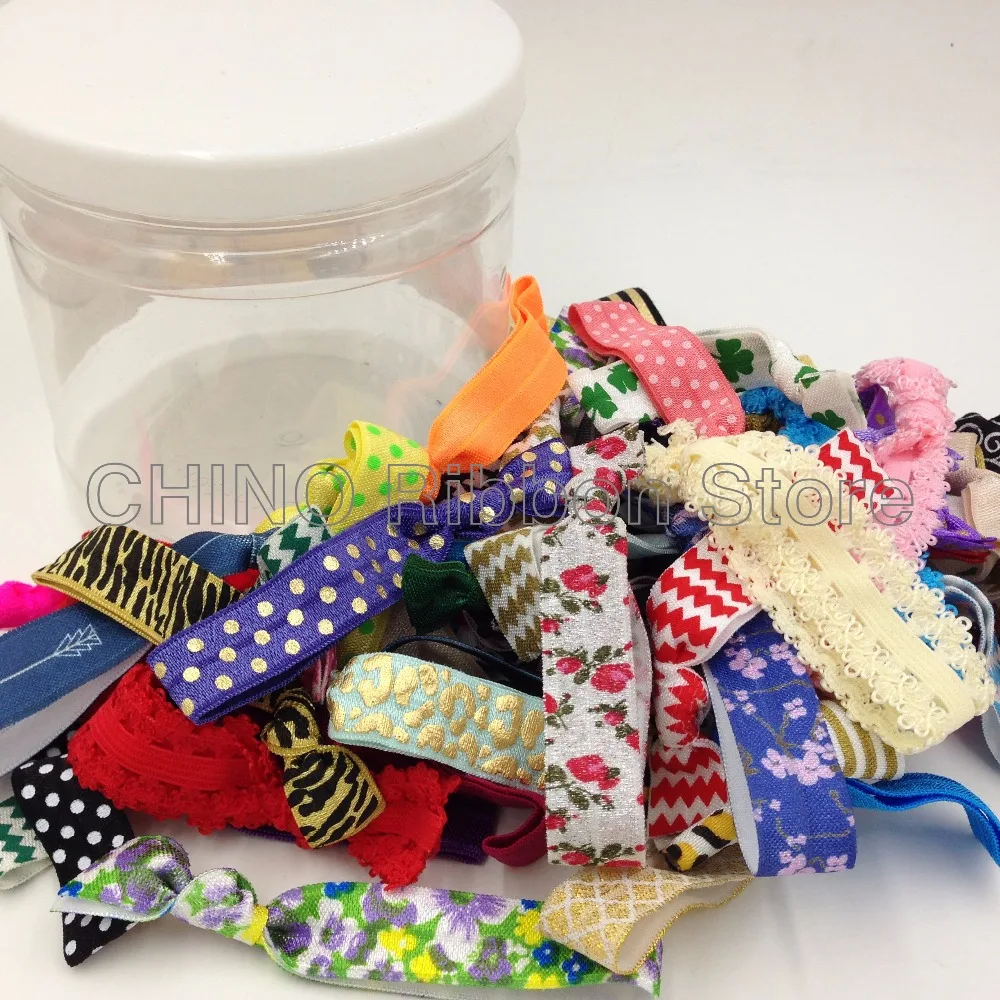 16mm 10yards Frozen ice Romance Print Fold Over Elastic cartoon Print FOE Ribbon Wholesale for DIY Headwear Hair Accessories