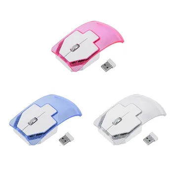 

2.4GHz Wireless Mouse Transparent Ultra Thin Luminous Optical Mice for PC Laptop GDeals