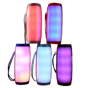

Colorful LED Lights Bluetooth Speaker HIFI Stereo Wireless Portable with Mic Hands Free Support TF FM USB Flash Subwoffer