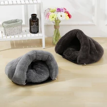 DnnyKarl тапочки форма домашнее животное Ручная стирка удобный спальный мешок для кошки теплая кровать питомник щенок собака ягненка кашемир новая подушка пещера