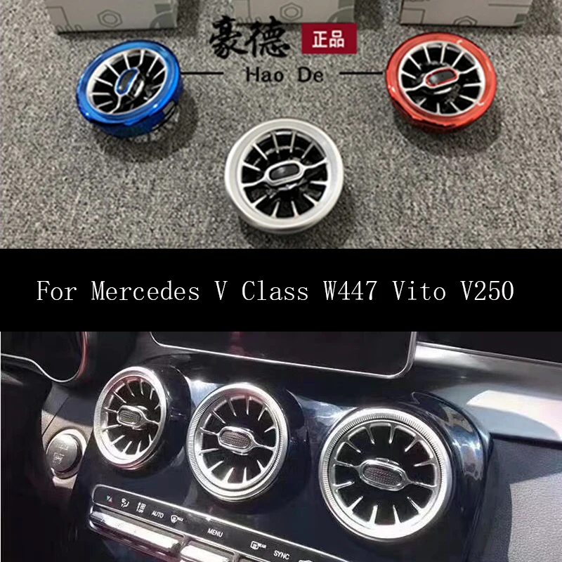 

Air Condition AC Vent Outlet Mercedes Benz V Class W447 Vito V250 Car Interior Front Console Turbo Style Replace