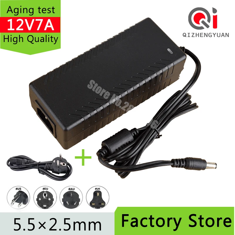 DC12V 7A LED light power adapter LED Power Supply Adapter Transformer for 5050 3528 2835 LED