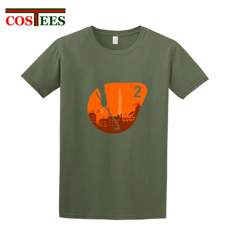 Camiseta hombre 2018 vestido verano Мужская футболка с логотипом Half Life half life 2 homme