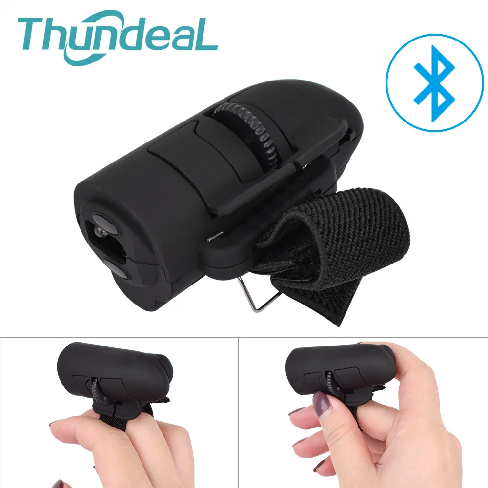 

For Notebook Laptop Desktop Portable Universal Wireless Finger Mouse Bluetooth Finger Rings Optical Mouse 1600Dpi Handheld Mice