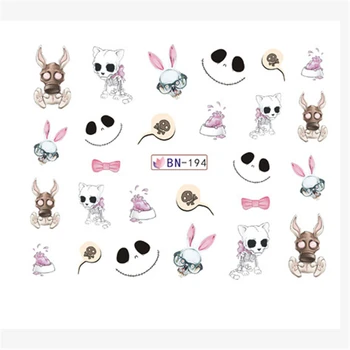 

Nail sticker art decoration terror eyes cat slider adhesive Water Transfer decals manicure lacquer art accessoires polish foil