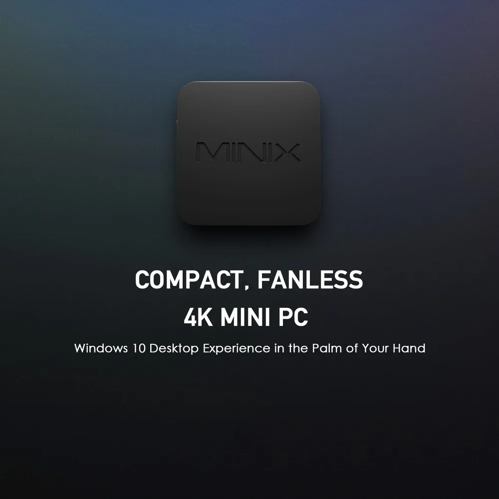 MINIX NEO Z83-4 Мини ПК Gigabit 802.11AC двухдиапазонный WI-FI официальный Windows10(64-бит) ин X5-Z8350 вишня Безвентиляторный АТОМ Мини PC