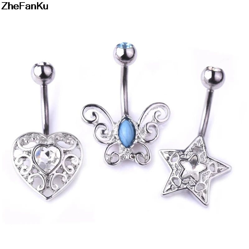 Korean Surgical Steel Body Jewelry Belly Button Piercing Navel Nail