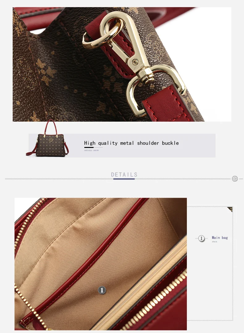 PMSIX Женская винтажная Дамская с цветочным принтом ПВХ сумка большой емкости женская сумка на плечо Модные Сумки для дам