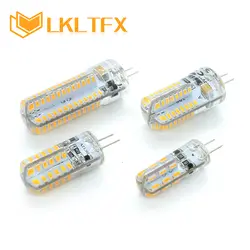 LKLTFX свет лампы AC 220 V 3 W 2 W 1 W DC12V G4 светодиодный лампы SMD3014 2835 24 48 64 заменить галогенные фары люстра lamparas лампе