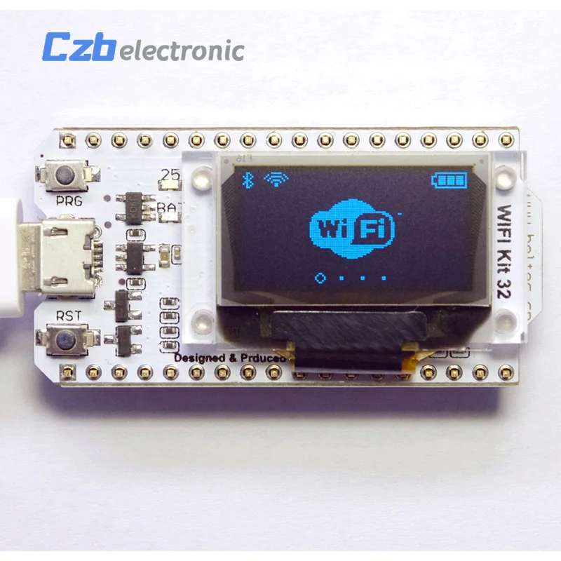HX31B032  ESP32 0.96 inch Blue OLED Display Bluetooth WIFI Lora Kit 32 Module Internet Development Board For Arduino 6 (2)