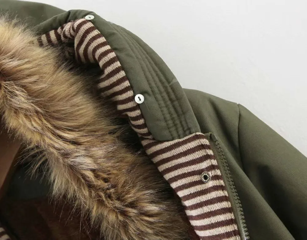 Army Chaud Mode Veste Femmes Longues Manteaux Automne Manteau Manches Air Green 2018 D'hiver Polaire Capuche En Femme Plein Poche De Vent À Mujer Zip ZBxEqU
