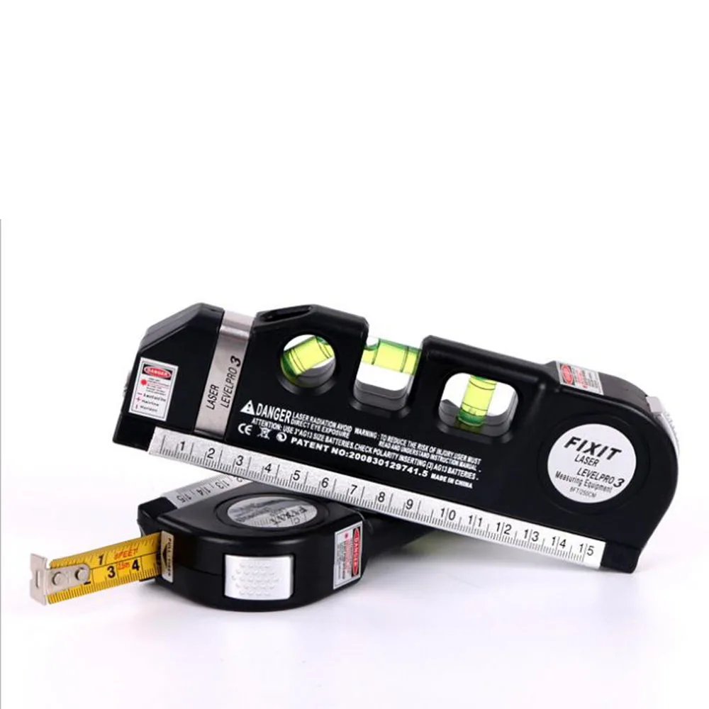 

Lasers level levelling 3 Lines nivel laser profissional Horizon vertical 5.5m ruler Multipurpose Measure level-lv03