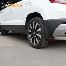 AOSRRUN специальное крыло грязи PiKeLan более нейтральный мягкие панели кожи модификация автомобиля аксессуары чехол для Skoda Karoq