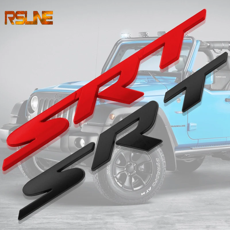 Металлическая наклейка srt эмблема заднего багажника для Chrysler Aspen Crossfire Ypsilon Dodge Jeep