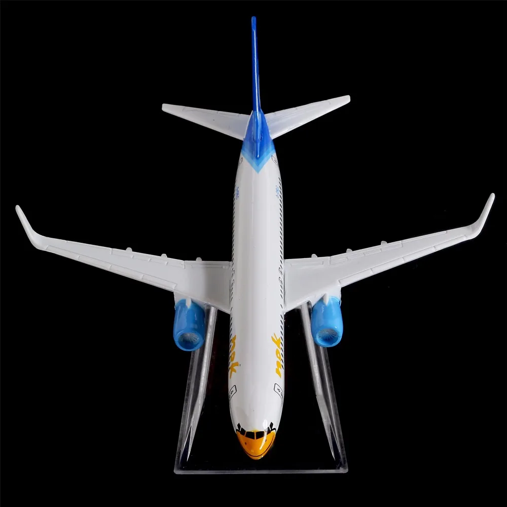 1: 400 16 см NOK Airlines Boeing 737 металлическая модель самолета украшение офиса игрушка идея