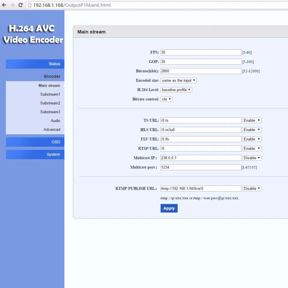 Кодировщик esвмещает видеосигналы H.264 HDMI RTSP/RTMP/UDP/RTP/HTTP для прямой трансляции/IPTV