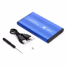 Высокая Скорость 2.5 дюйма USB 2.0 HDD чехол жесткий диск SATA Внешний корпус Box для ПК ноутбук Тетрадь