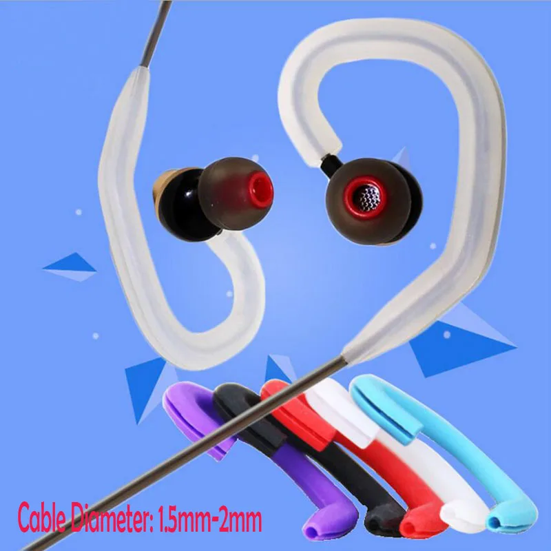 Silicone Running Sport Earphone Handset Ear Hooks Hang for iphone X 8 7