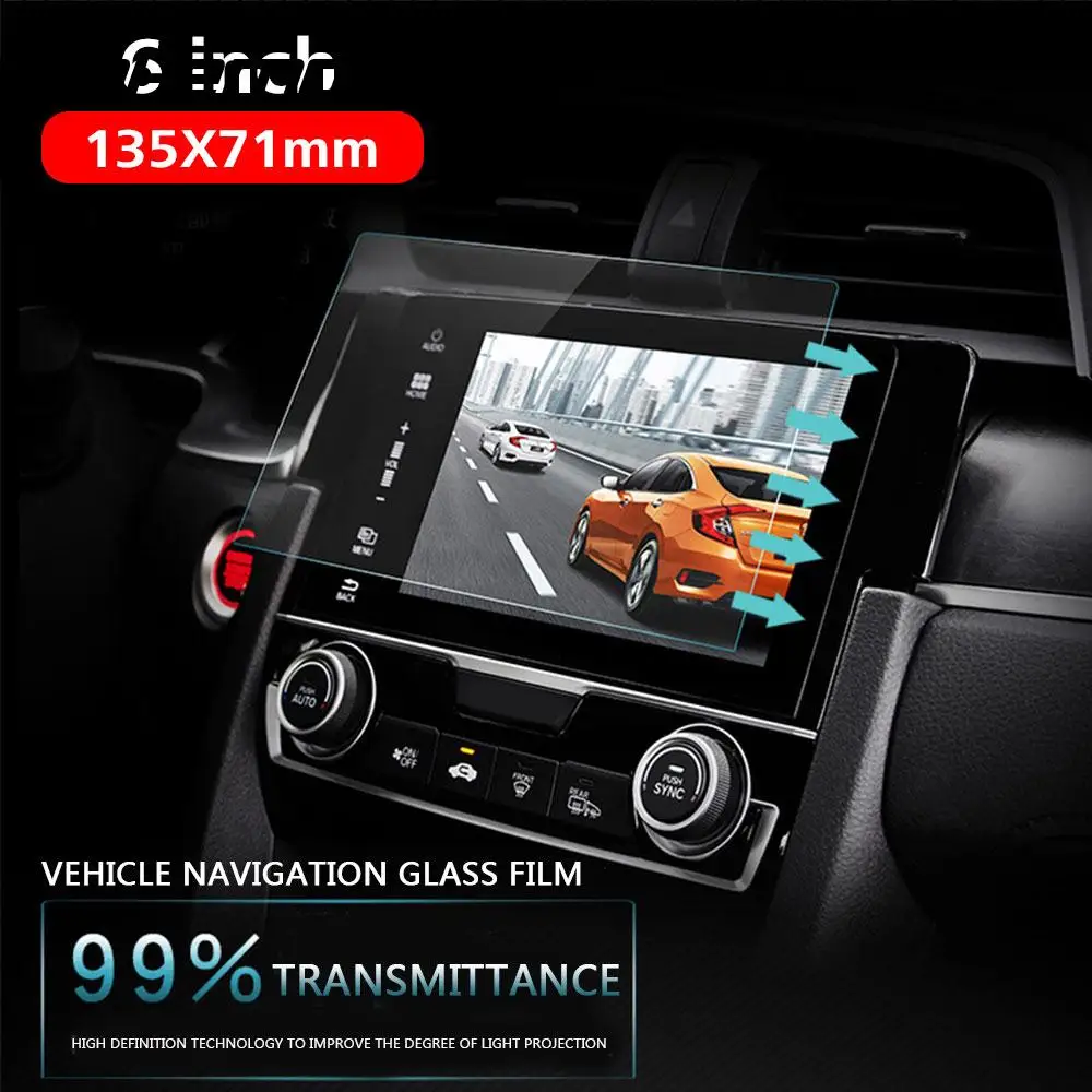 Vehemo 9H GPS Screen Protector Accessories Car DVD Protective Films