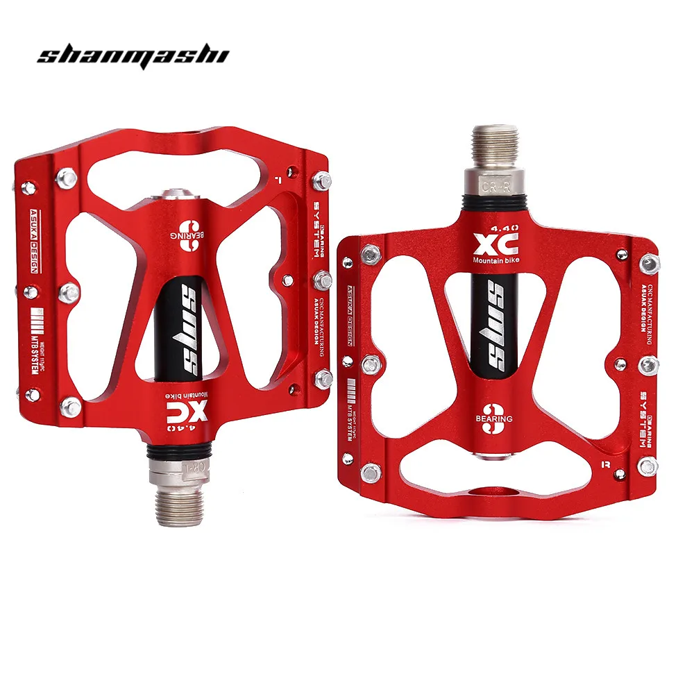

SHANMASHI Paired Mountain Bike Bicycle Pedal MTB Road Bike Ultralight Pedals Aluminum Alloy Cycling Seald Bearing BMX Pedal