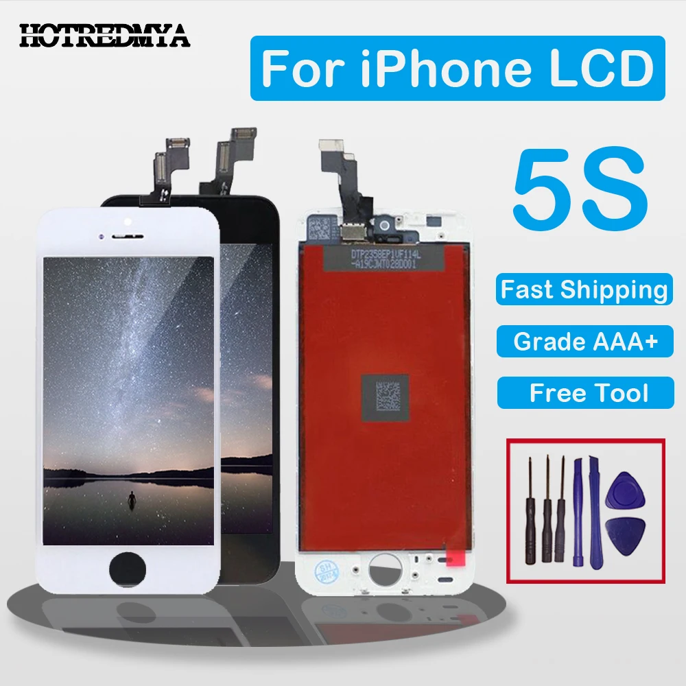 

ecran Grade AAA Full Assembly Display For iPhone 5S 5 5C SE LCD Screen For iPhone 6 Display Digitizer Touch Screen No Dead Pixel