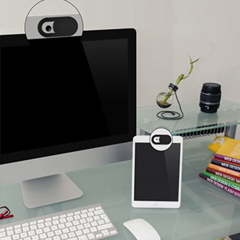 

Ultra Thin Webcam Cover Plastic Security Shutter Slider Camera Sticker for Mac IPad Lenovo LG Laptops SmartPhone Privacy Protect