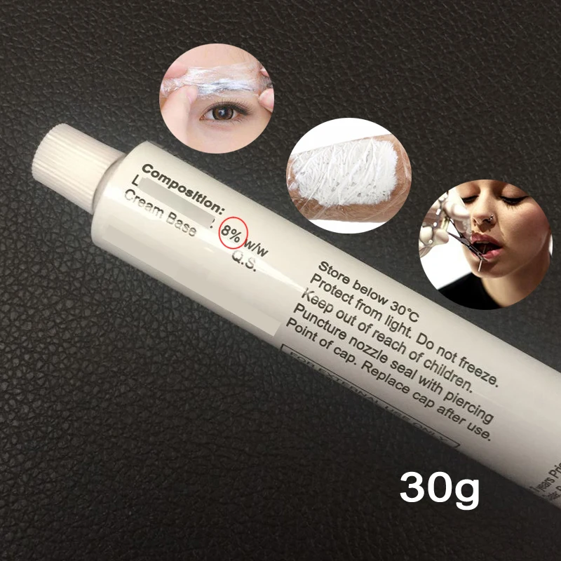 

Dr Tattoo cream 1 Tube 30g Permanent Makeup Eyebrow Lip Tattoo Pain-Relief Cream Last A Good 3 to 4.5 Hours On Skin