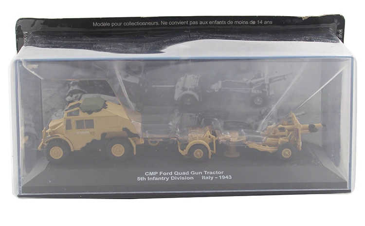 IXO 1/72 CMP Quad Gun Tractor Model Alloy collection model Holiday gift