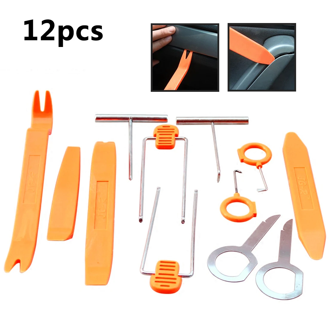 

Auto Vehicle Dash Trim Tools Set 12pcs Tool for Car Repair Car Door Panel Audio Remove Install Pry Repair Tool Kit