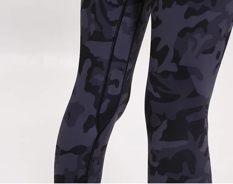 black and grey printed sports pants 3