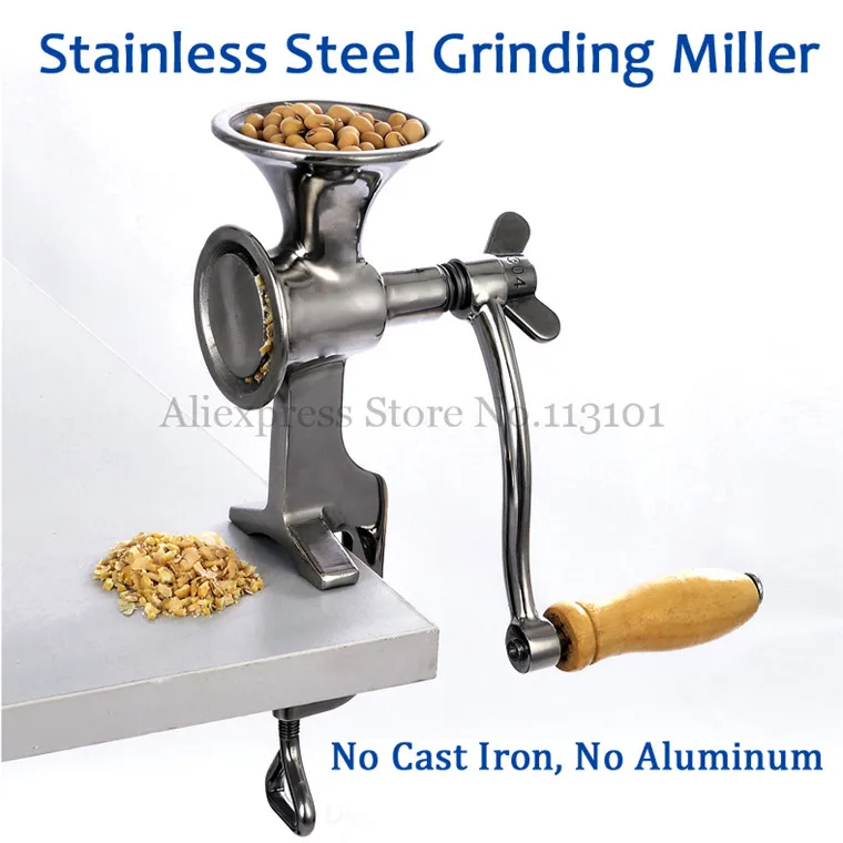 Fresh Ground Coffee Grinding Miller Stainless Steel Flour Mill Pulverizer for Wheat Corn Flour Peanut Soybean Walnut Fresh Ground Coffee Grinding Miller Stainless Steel Flour Mill Pulverizer for Wheat Corn Flour Peanut Soybean Walnut