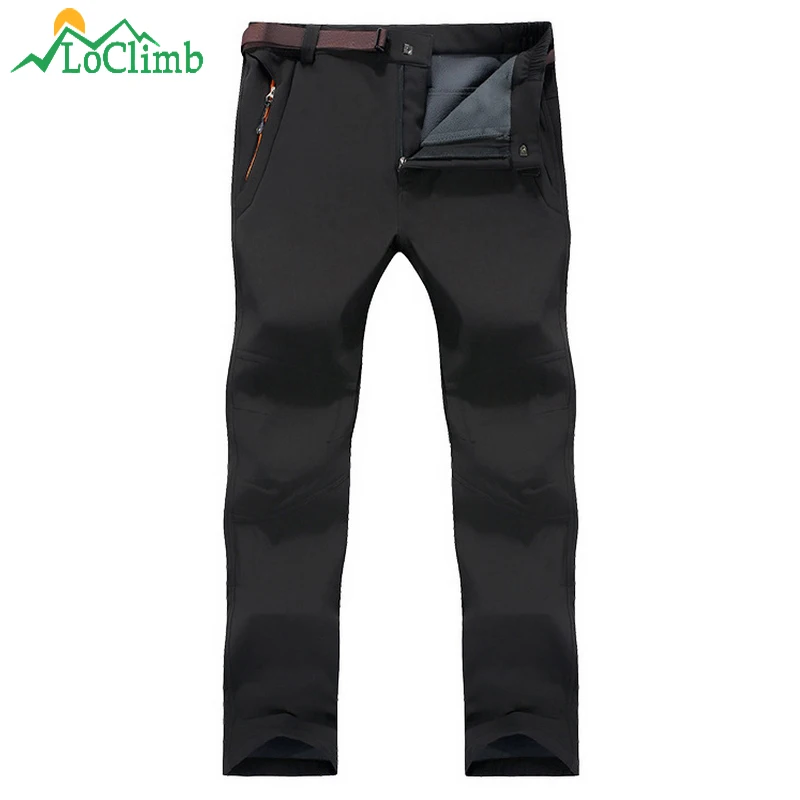 LoClimb S 6XL женские зимние Походные штаны водонепроницаемые ветрозащитные флисовые